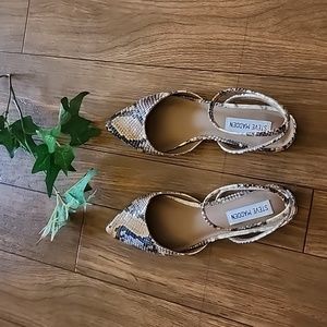 Steve madden snake skin sandal
